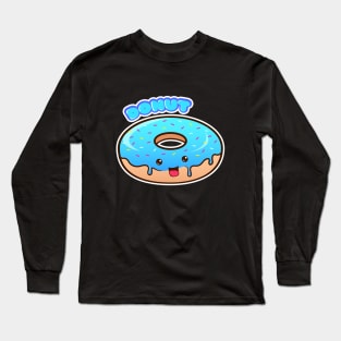 Blue Donut Long Sleeve T-Shirt